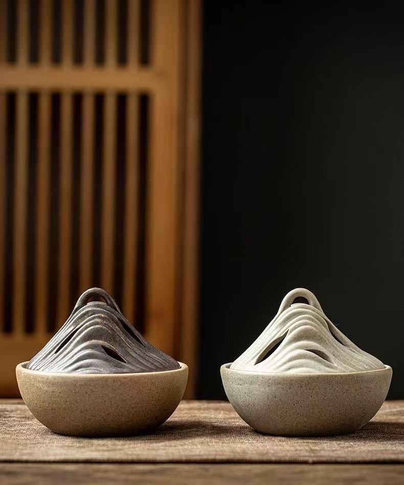 Ceramic Mountain Incense Burner
