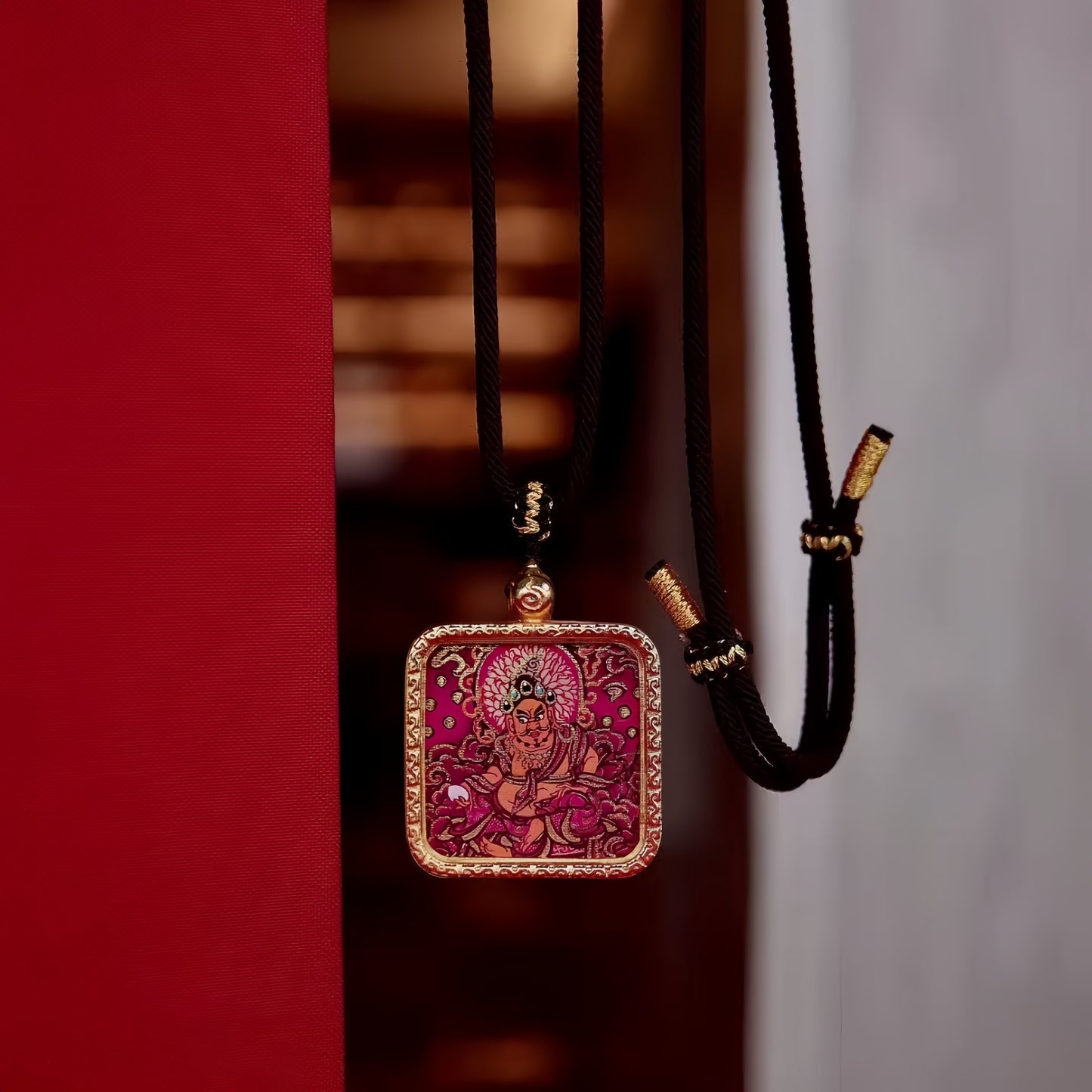 Tibetan Thangka — Wealth God