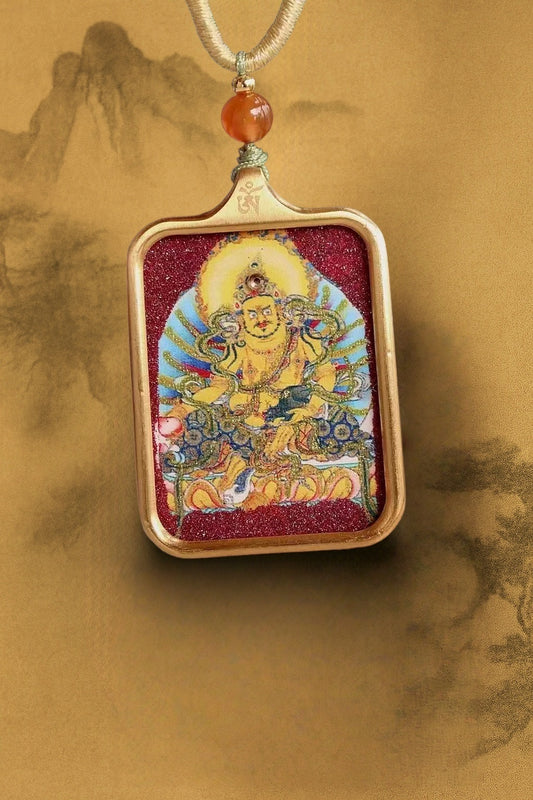 Tibetan Thangka — Wealth God