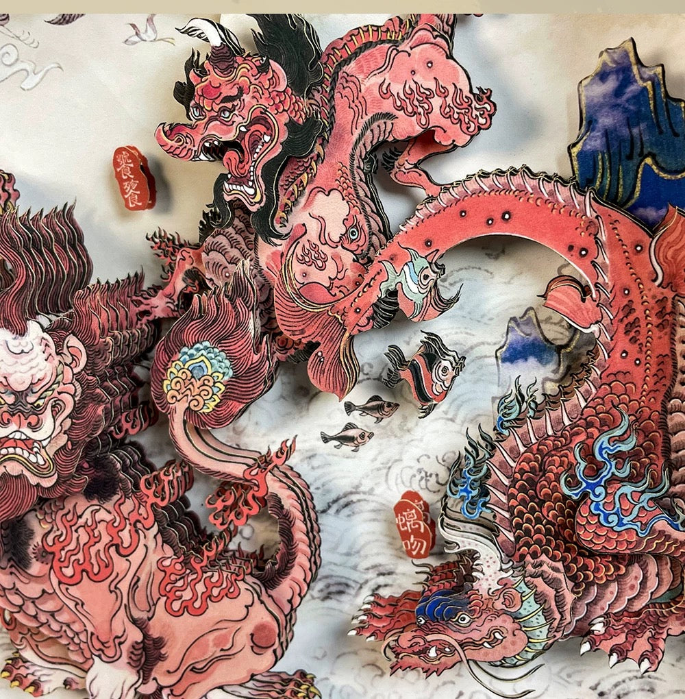 Traditionelle chinesische Papierschneidekunst 