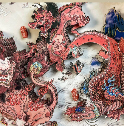 Traditionelle chinesische Papierschneidekunst 