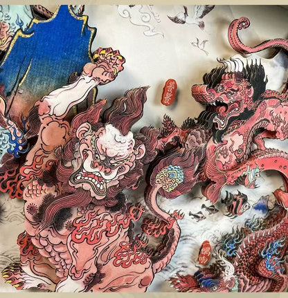 Traditionelle chinesische Papierschneidekunst 