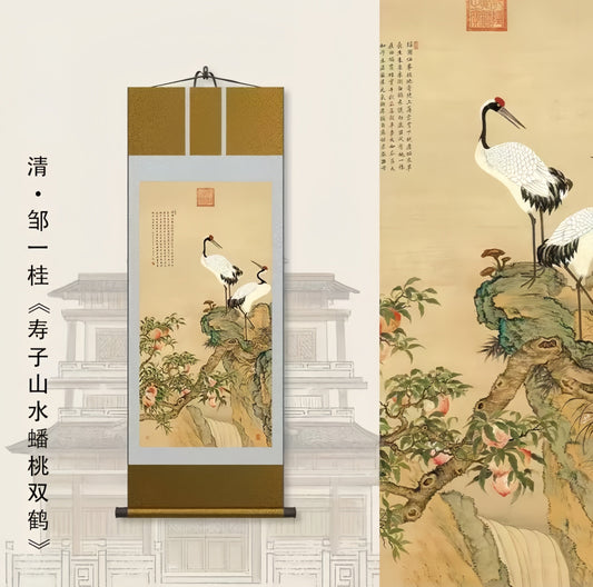 Art  — 《蟠桃双鹤》