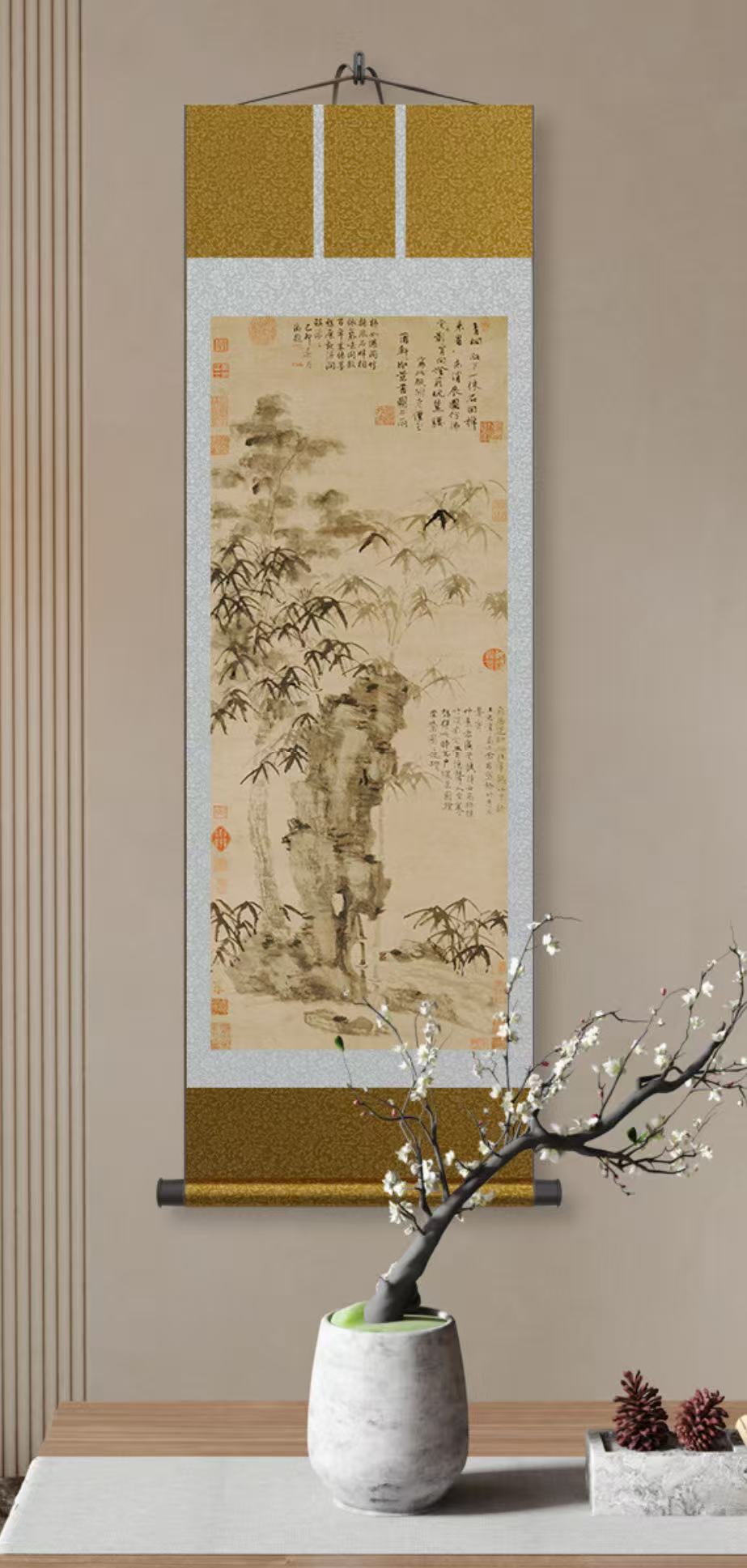 Art  — 《梧竹秀石》