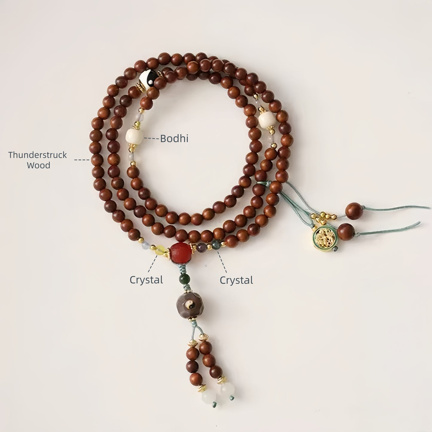 Taoist Thunderstruck Wood Bracelet