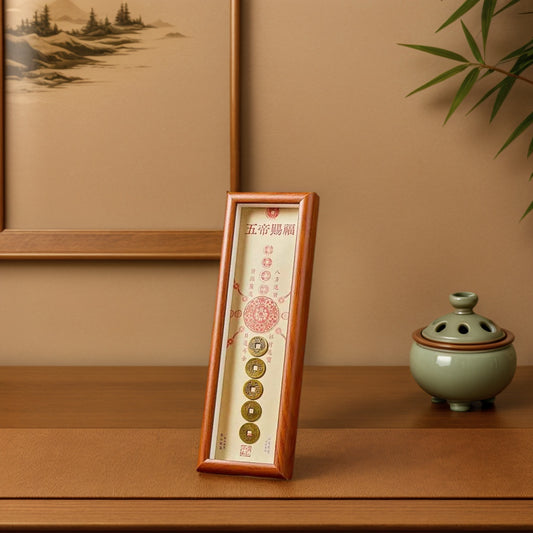Five Emperors Coins Blessing Decor