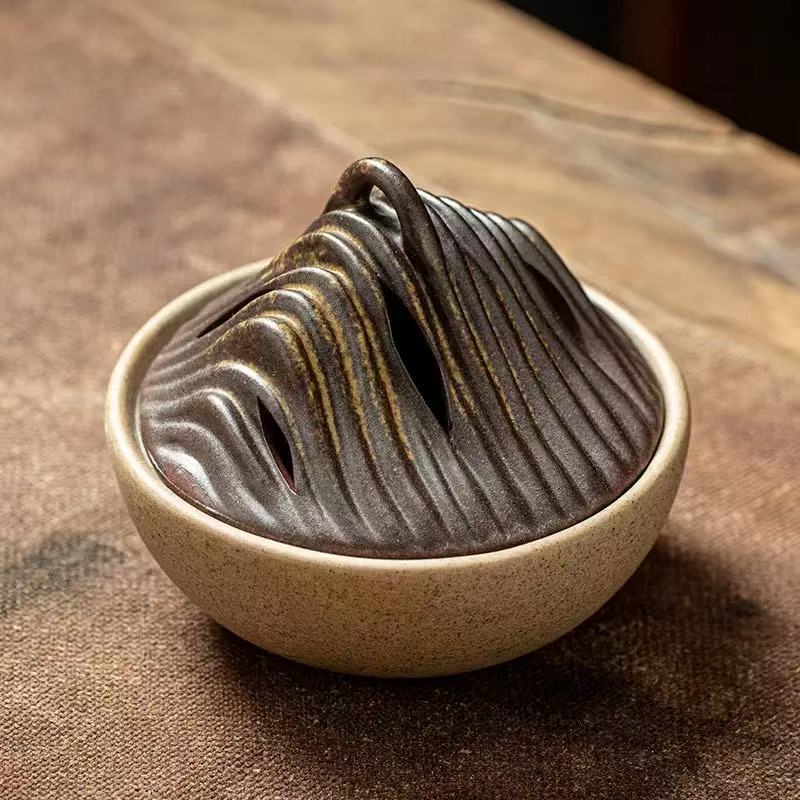 Ceramic Mountain Incense Burner