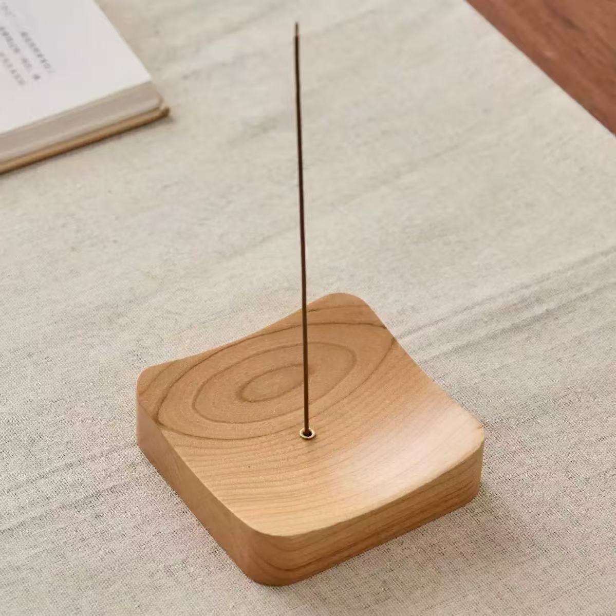 Walnut Wood Incense Holder