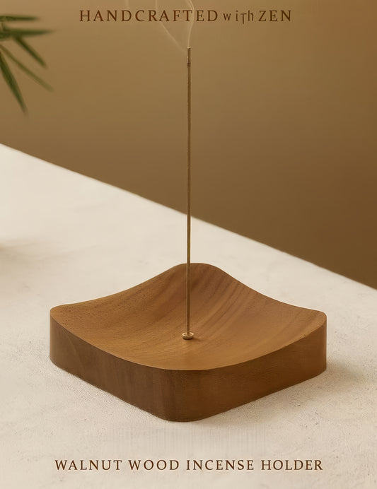 Walnut Wood Incense Holder