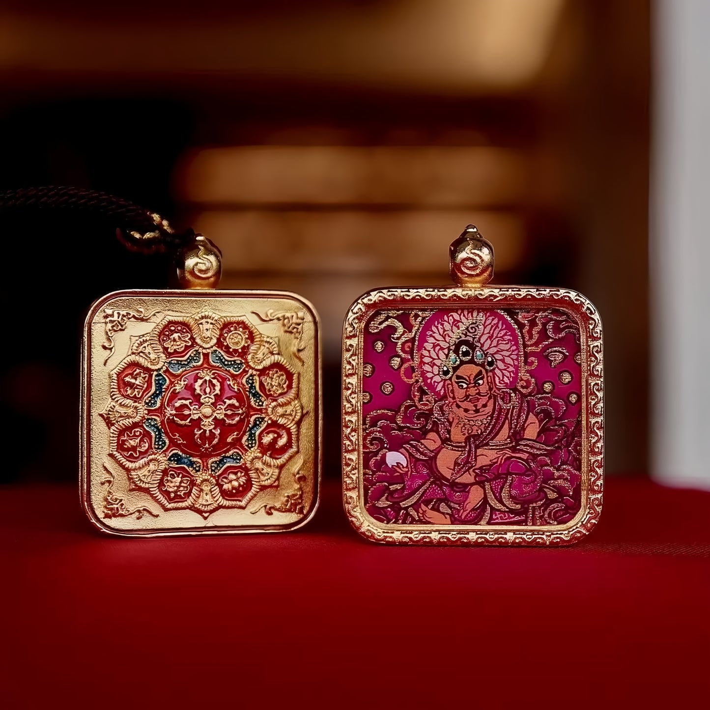 Tibetan Thangka — Wealth God