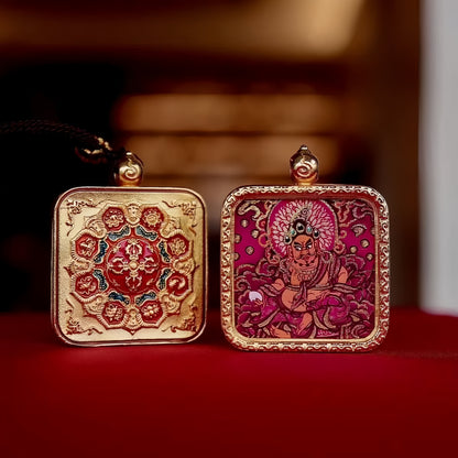 Tibetan Thangka — Wealth God