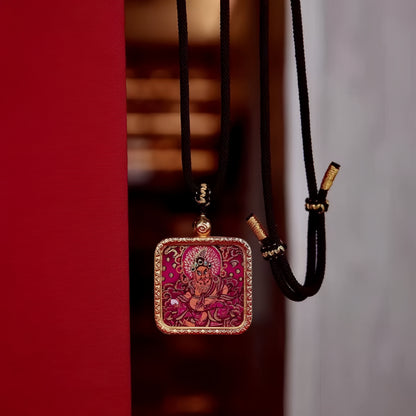 Tibetan Thangka — Wealth God